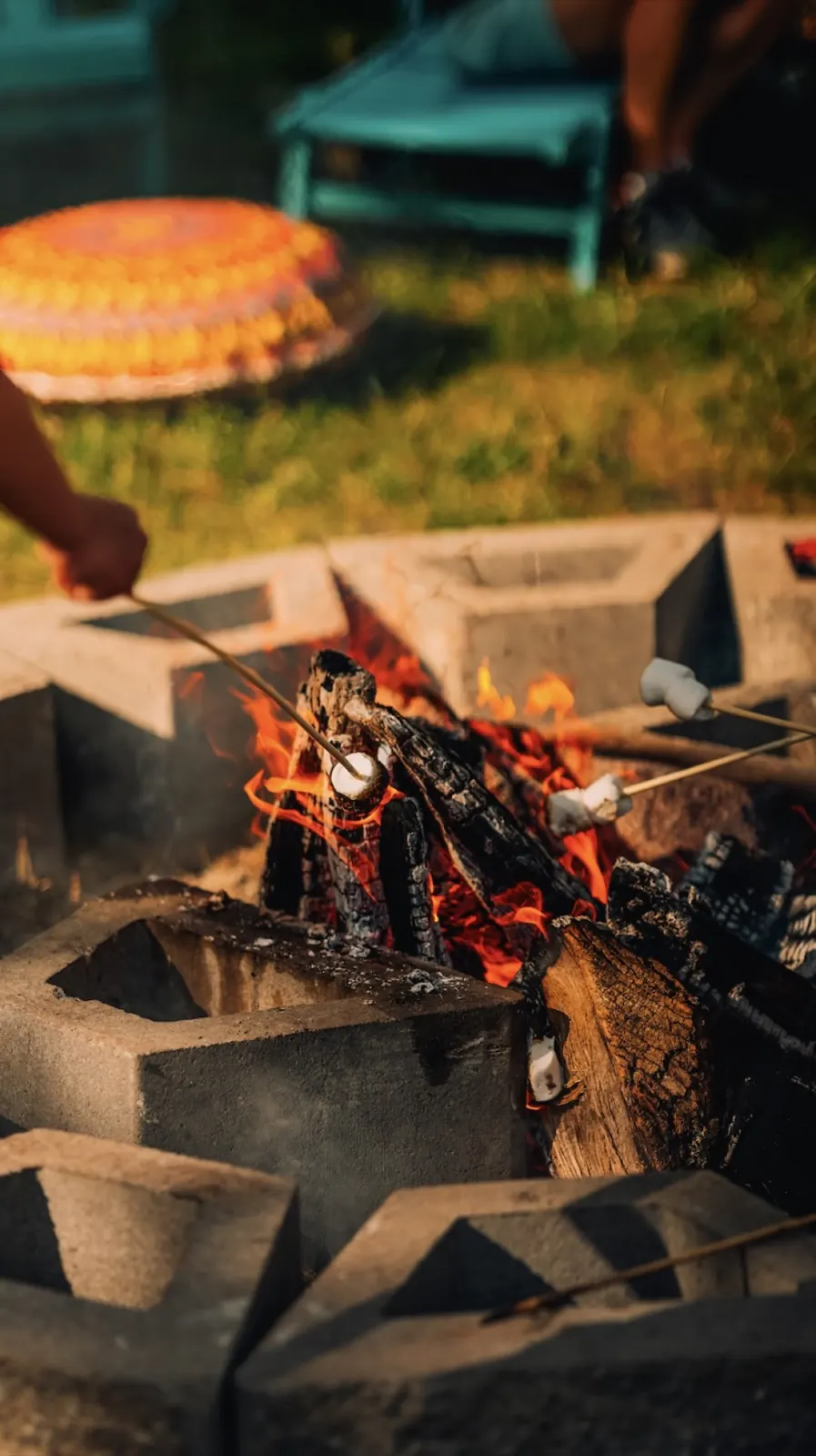 Thumbnail: Campfire at Woodland Trails Campground